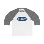 It's Gravy Logo - Unisex 3/4 Sleeve Baseball Tee
