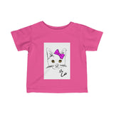 Hi Cat =  Infant - Toddler Jersey Tee
